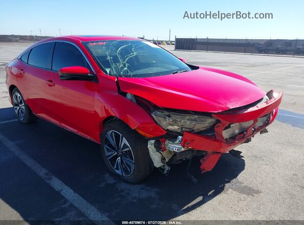 JHMFC1F73JX017796 2018 HONDA CIVIC Red Widok z przodu