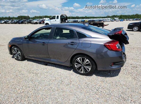 JHMFC1F73JX019600 2018 HONDA CIVIC Gray Trasero izquierdo