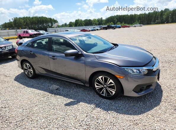 JHMFC1F73JX019600 2018 HONDA CIVIC Gray Delantero derecho