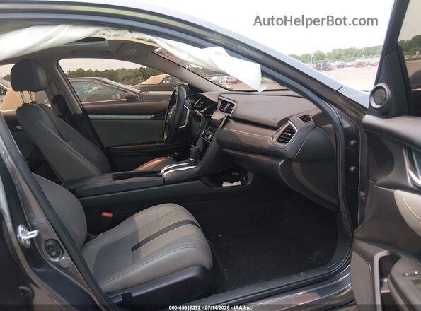 JHMFC1F74JX037815 2018 HONDA CIVIC Gray წინა სალონის ხედი