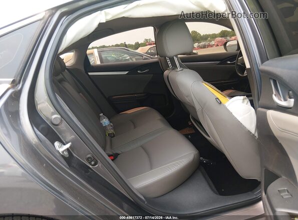 JHMFC1F74JX037815 2018 HONDA CIVIC Gray VIN კოდის სტიკერის ხედი