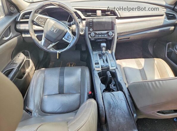 JHMFC1F74KX002144 2019 HONDA CIVIC Серый Вид панели приборов