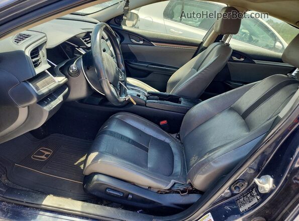 JHMFC1F74KX002144 2019 HONDA CIVIC Серый Вид салона спереди
