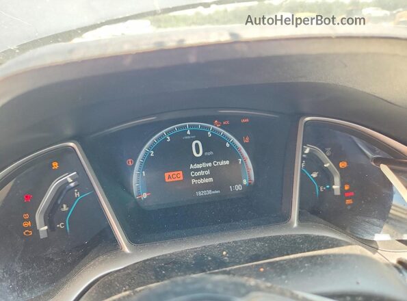 JHMFC1F74KX002144 2019 HONDA CIVIC Серый Вид щитка приборов