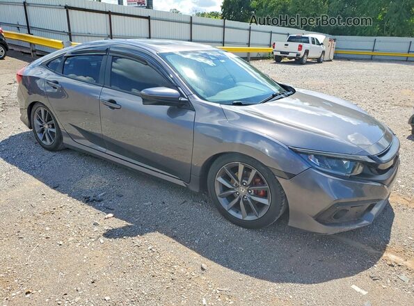 JHMFC1F74KX010292 2019 HONDA CIVIC Серый Передняя правая четверть