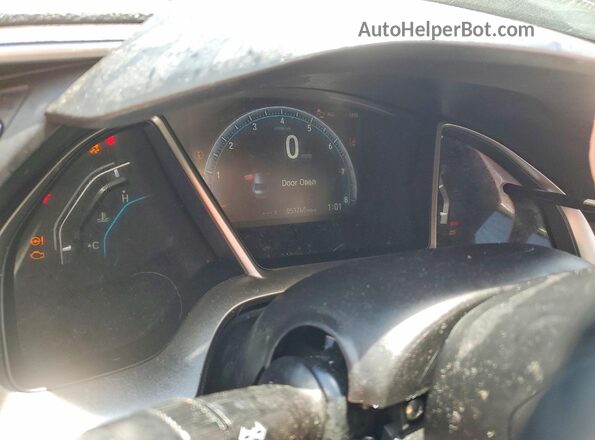 JHMFC1F75KX014755 2019 HONDA CIVIC White Instrument cluster view