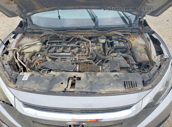JHMFC1F78JX026204 2018 HONDA CIVIC Silver Вид задньої частини салону
