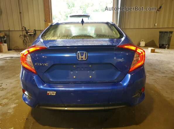 JHMFC1F7XJX043070 2018 HONDA CIVIC Blue Rear view