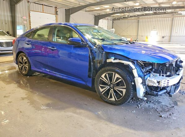 JHMFC1F7XJX043070 2018 HONDA CIVIC Blue Front right