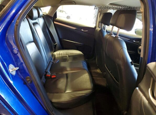 JHMFC1F7XJX043070 2018 HONDA CIVIC Blue Rear seats view
