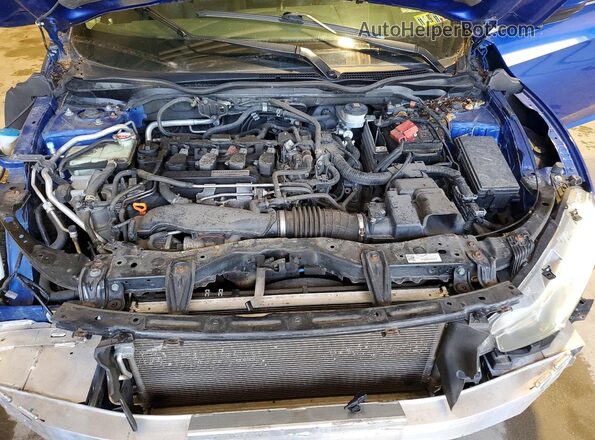 JHMFC1F7XJX043070 2018 HONDA CIVIC Blue Rear interior view