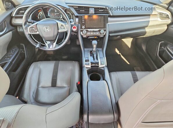 JHMFC1F7XKX011544 2019 HONDA CIVIC Charcoal Вид панелі приладів