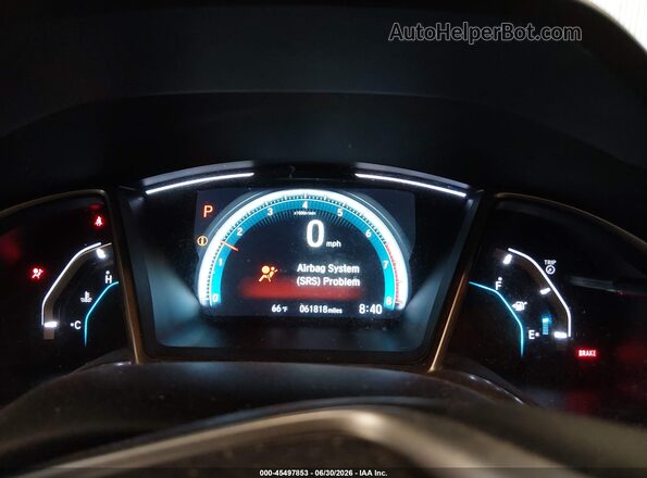 JHMFC1F86JX006431 2018 HONDA CIVIC Silver Widok tylnych siedzeń
