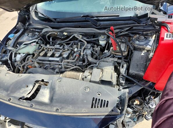 JHMFC1F86JX043219 2018 HONDA CIVIC Синий Вид задней части салона