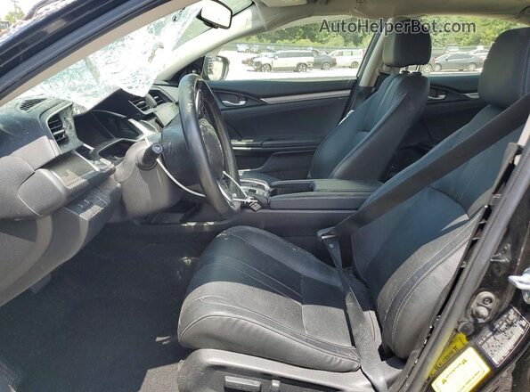 JHMFC1F91JX020519 2018 HONDA CIVIC Black წინა სალონის ხედი