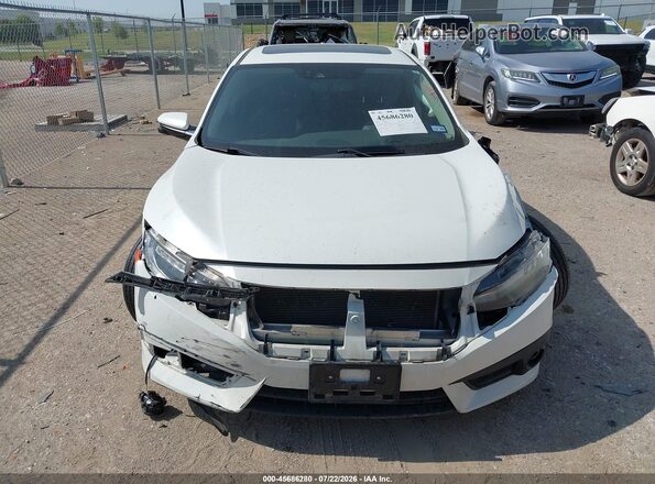 JHMFC1F91JX033853 2018 HONDA CIVIC White Instrument cluster view