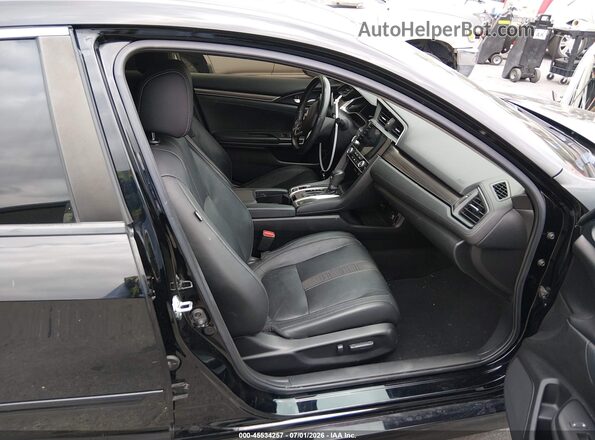 JHMFC1F91KX004533 2019 HONDA CIVIC Black Front interior view