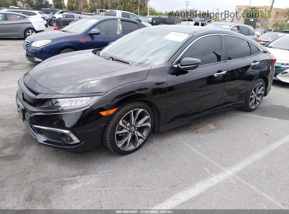 JHMFC1F91KX004533 2019 HONDA CIVIC Black Front left