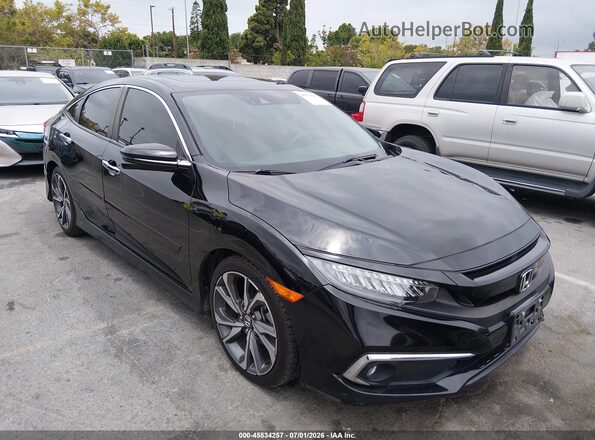 JHMFC1F91KX004533 2019 HONDA CIVIC Black Front view