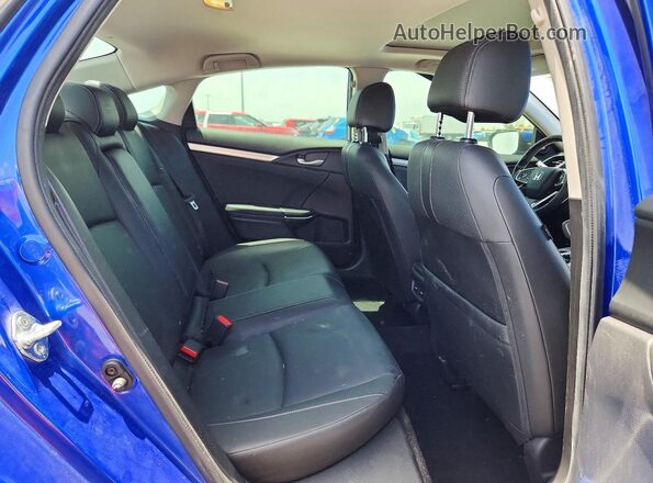 JHMFC1F94JX013726 2018 HONDA CIVIC Blue უკანა სავარძლების ხედი