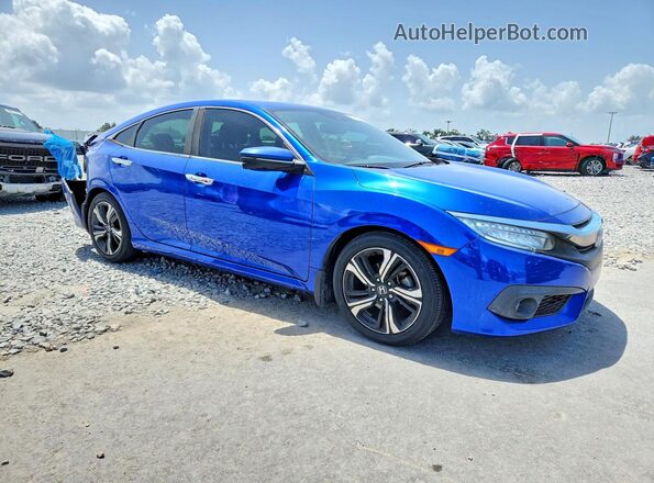 JHMFC1F94JX013726 2018 HONDA CIVIC Blue წინა მარჯვენა
