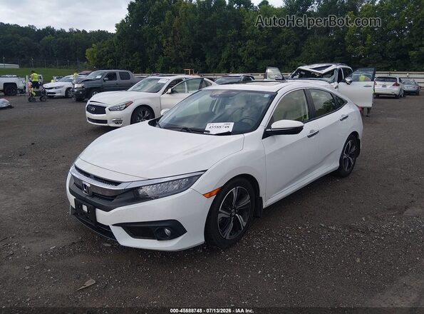 JHMFC1F95JX028333 2018 HONDA CIVIC White წინა მარცხენა ხედი სამი მეოთხედიდან