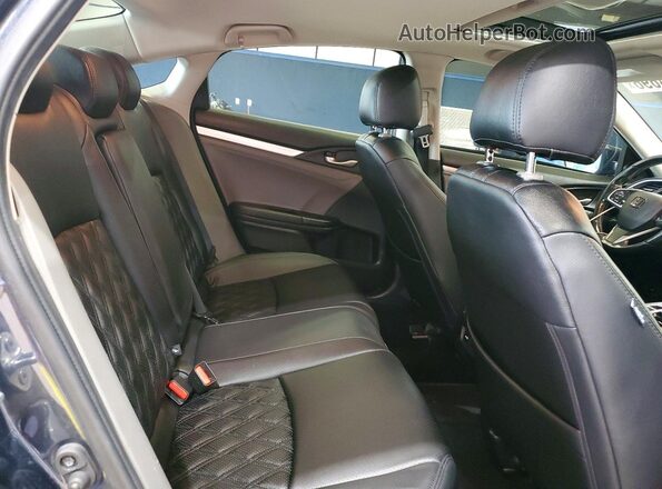 JHMFC1F97JX032058 2018 HONDA CIVIC Blue Rear seats view