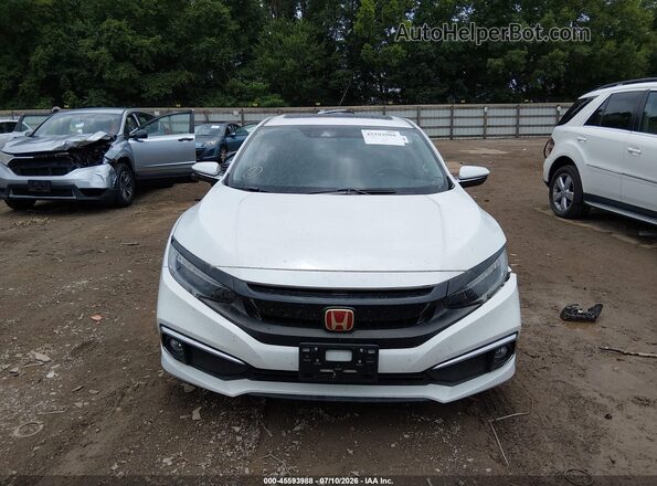 JHMFC1F98KX000348 2019 HONDA CIVIC White ხელსაწყოთა პანელის ხედი