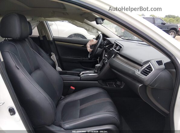 JHMFC1F98KX000348 2019 HONDA CIVIC White წინა სალონის ხედი