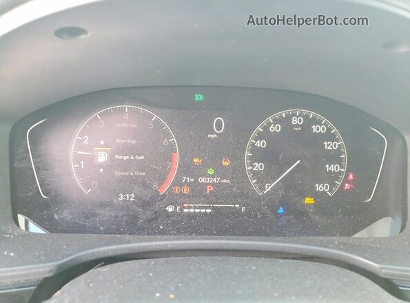 JHMFE1F71NX006943 2022 HONDA CIVIC Серый Вид щитка приборов