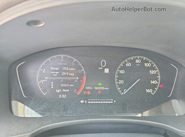 JHMFE1F73NX007186 2022 HONDA CIVIC Blue Սարքավորումների վահանակի տեսք