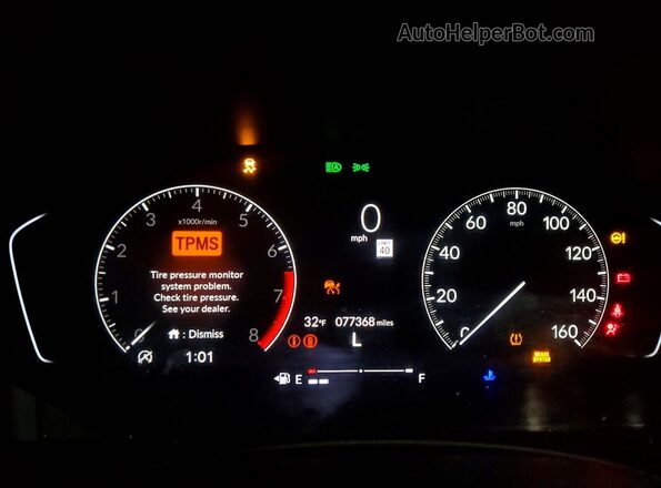 JHMFE1F75NX002586 2022 HONDA CIVIC Black Instrument cluster view
