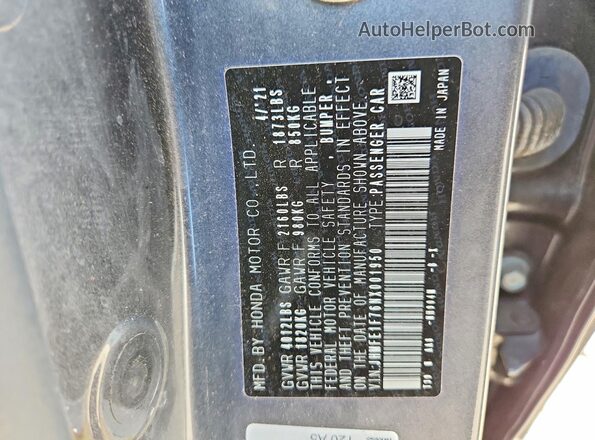 JHMFE1F76NX001950 2022 HONDA CIVIC Черный Вид подкапотного пространства