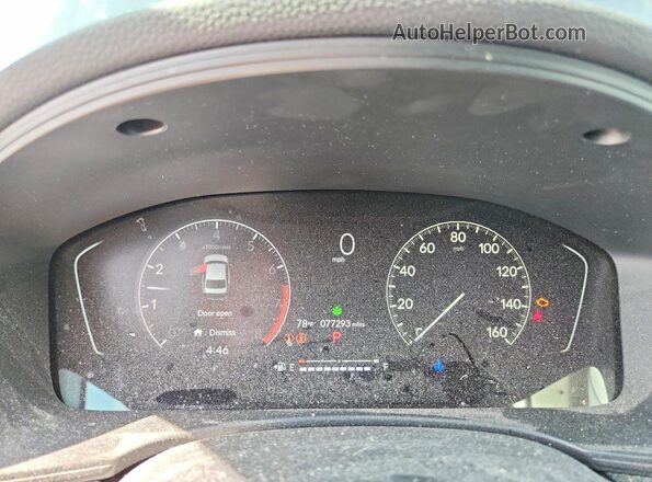JHMFE1F76NX001950 2022 HONDA CIVIC Черный Вид щитка приборов