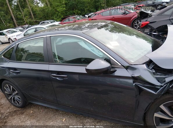 JHMFE1F76NX004489 2022 HONDA CIVIC Gray Սալոնի հետևի տեսք