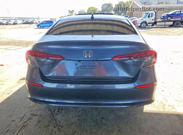 JHMFE1F77NX004159 2022 HONDA CIVIC Gray Vista trasera