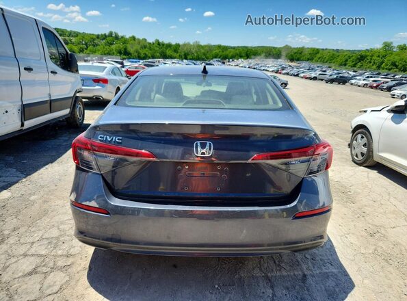 JHMFE1F79NX010156 2022 HONDA CIVIC Gray Вид ззаду