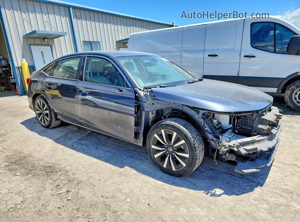 JHMFE1F79NX010156 2022 HONDA CIVIC Gray Передня права чверть
