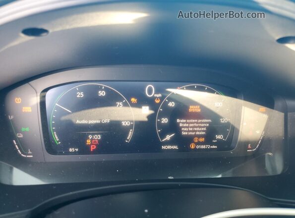 JHMFL4H95SX002864 2025 HONDA CIVIC Blue Вид щитка приладів