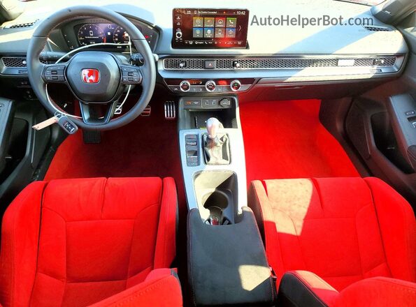 JHMFL5G47SX008113 2025 HONDA CIVIC Red Вид панелі приладів
