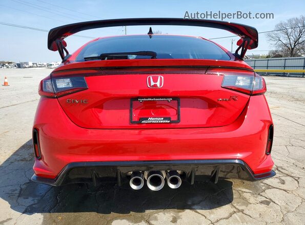 JHMFL5G47SX008113 2025 HONDA CIVIC Red Вид ззаду