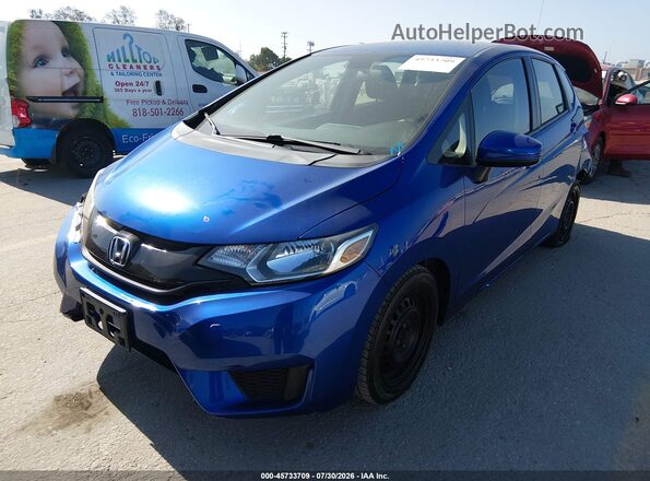JHMGK5H52GS006644 2016 HONDA FIT Blue Przód lewy