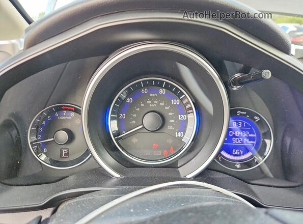 JHMGK5H54HS016240 2017 HONDA FIT Gray Vista del cuadro de instrumentos