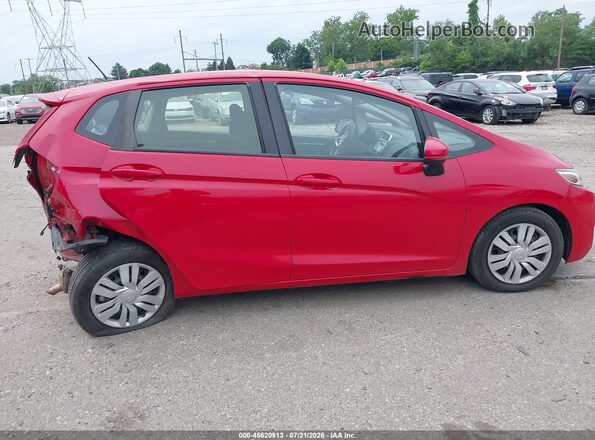 JHMGK5H58GX036962 2016 HONDA FIT Red Widok wnętrza z tyłu