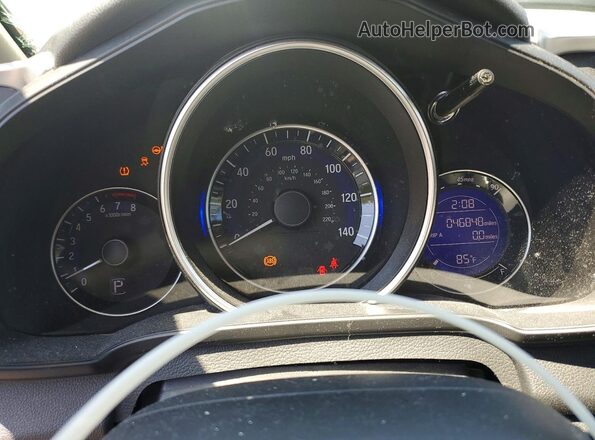 JHMGK5H70GS015473 2016 HONDA FIT Gray Вид щитка приладів