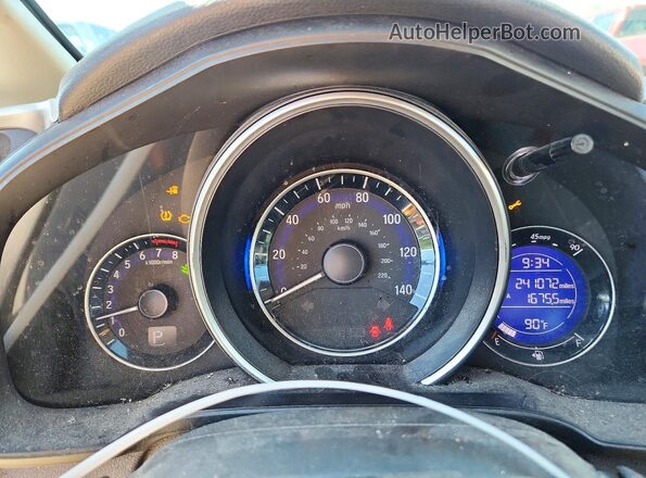 JHMGK5H71GS002893 2016 HONDA FIT Gray ხელსაწყოთა პანელის ხედი