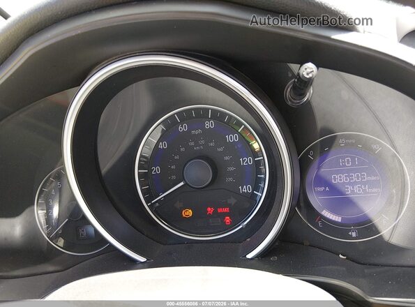 JHMGK5H72GS007987 2016 HONDA FIT Белый Вид задних сидений