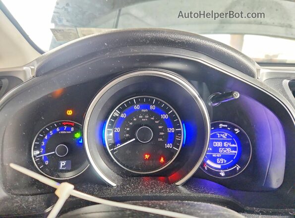 JHMGK5H82GS011983 2016 HONDA FIT Purple ხელსაწყოთა პანელის ხედი