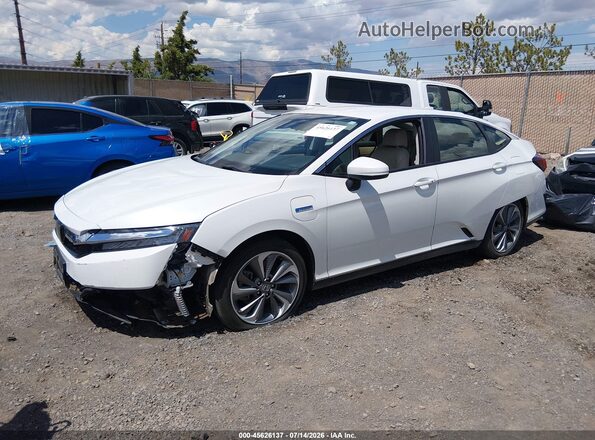 JHMZC5F10KC003976 2019 HONDA CLARITY White წინა მარცხენა ხედი სამი მეოთხედიდან