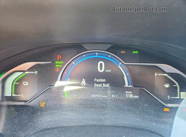 JHMZC5F12JC023841 2018 HONDA CLARITY Gray Instrument cluster view